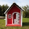 Casetta infantile in legno impregnato in color rosso