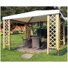 Gazebo con grigliati Cagliari, 300 x 300 cm