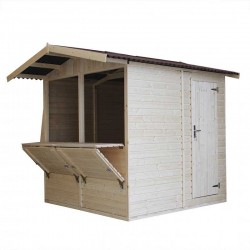 Chiosco in legno Bruno 17mm. 2x2, 4m²
