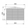 Misure chiosco Mateo, 17 mm, 303x199 cm, 6m²