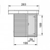 Misure chiosco Mateo, 17 mm, 303x199 cm, 6m²