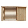 Capannone con legnaia 19 mm, 344x130 cm, 4,47m²