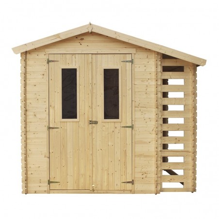 Caseta in legno Camilla, 19 mm, 256x200 cm, 5,12m²