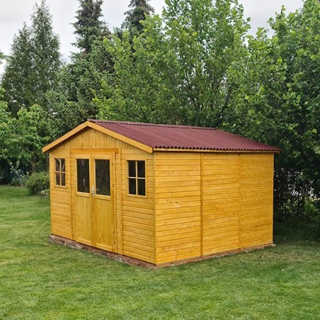 Casetta di legno Vladimir, 17 mm. 401x297 cm. 11,9 m²