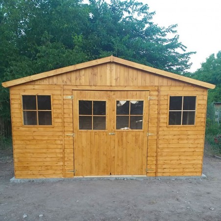 Casetta di legno Vladimir, 17 mm. 401x297 cm. 11,9 m²