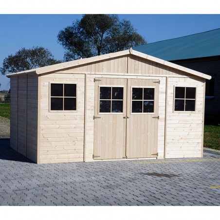 Casetta di legno Vladimir, 17 mm. 401x297 cm. 11,9 m²