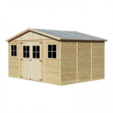 Casetta di legno Vladimir, 17 mm. 401x297 cm. 11,9 m²