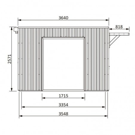 Misure mini casa di legno Studio Como 11 m²