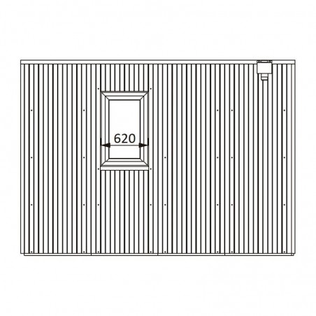 Misure mini casa di legno Studio Como 11 m²