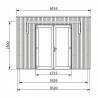 Misure mini casa di legno Studio Como 11 m²