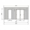 Misure mini Casa de madera Studio Como 17 m2