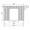Misure mini Casa de madera Studio Como 17 m2