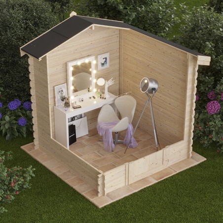 Casetta di legno Firenze 25 mm, 214 x 214 cm, 4,57m²