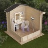 Casetta di legno Firenze 25 mm, 214 x 214 cm, 4,57m²