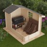 Casetta in legno da giardino Pisa 25 mm, 214 x 310 cm. 6,63m²