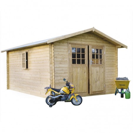 Casetta di legno Arezzo 25 mm, 310 x 310 cm. 9,6m²
