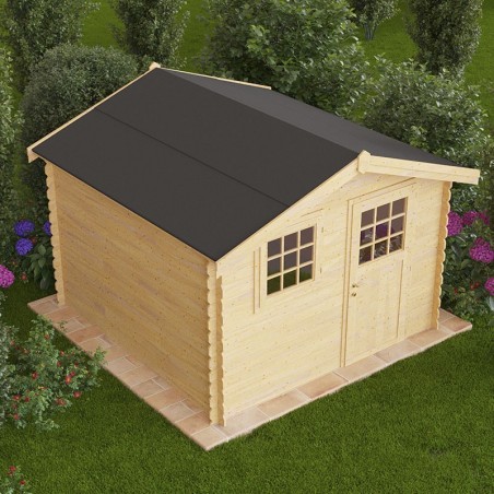 Casetta di legno Livorno 25 mm, 310 x 310 cm. 9,6m²