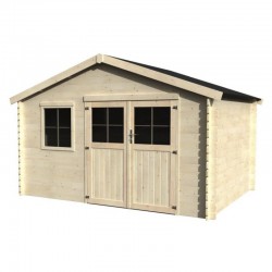 Casetta per giardino in legno Boreal. 28 mm, 398x248 cm. 9,87 m²