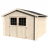 Casetta di legno Flovene. 28mm, 326x326cm. 10,63m²