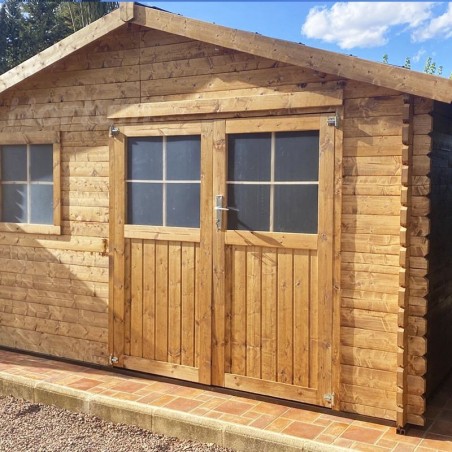 Casetta di legno Torcal. 34 mm, 400 x 300 cm. 11,86 m²