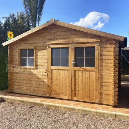 Casetta di legno Torcal. 34 mm, 400 x 300 cm. 11,86 m²