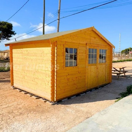 Casetta di legno Torcal. 34 mm, 400 x 300 cm. 11,86 m²