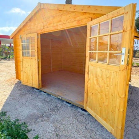 Casetta di legno Torcal. 34 mm, 400 x 300 cm. 11,86 m²