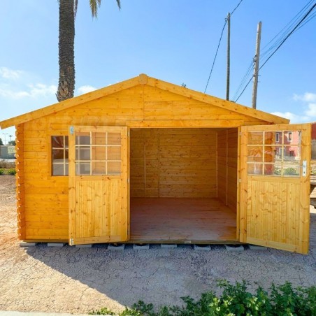 Casetta di legno Torcal. 34 mm, 400 x 300 cm. 11,86 m²