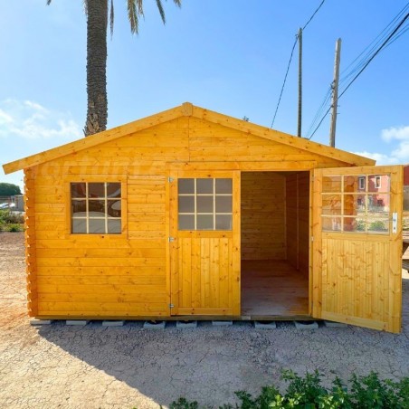 Casetta di legno Torcal. 34 mm, 400 x 300 cm. 11,86 m²