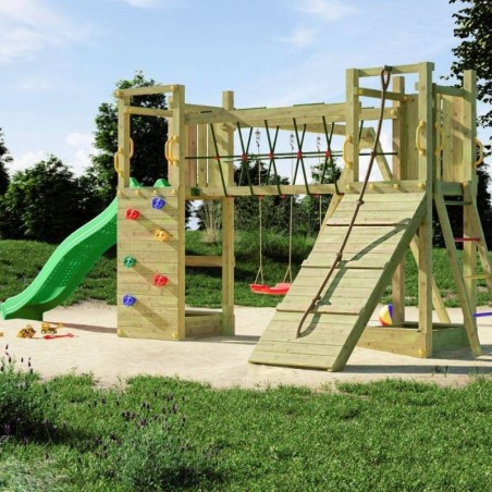 Parco Giochi In Legno Maxi Funny Exposure 525x398x210 cm