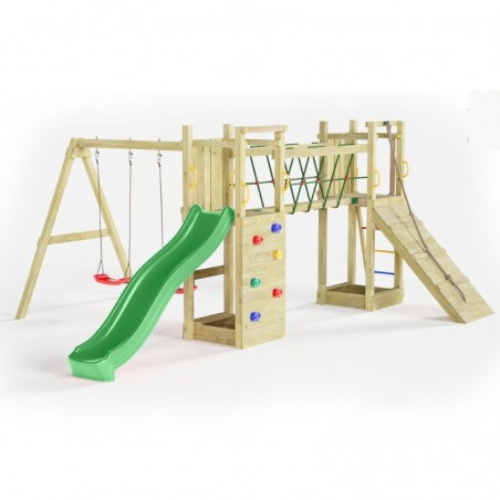 Parco Giochi In Legno Maxi Funny Exposure 525x398x210 cm