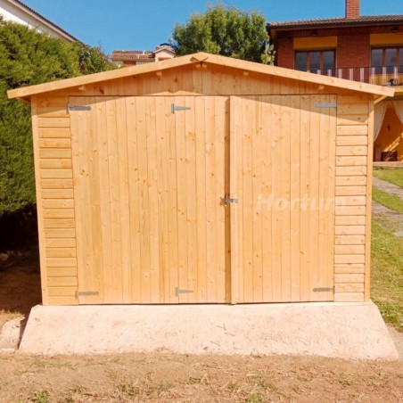 Garage di legno Mikhail II 17 mm, 300x600 cm, 18m² - M102