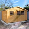 Casetta di legno Torcal. 34 mm, 400 x 300 cm. 11,86 m²