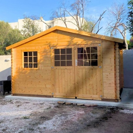 Casetta di legno Torcal. 34 mm, 400 x 300 cm. 11,86 m²