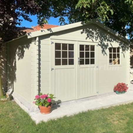 Casetta de giardino Torcal. 34 mm, 400 x 300 cm. 11,86 m²