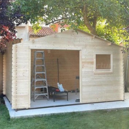 Casetta de giardino Torcal. 34 mm, 400 x 300 cm. 11,86 m²