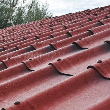 Kit di scandole bituminose per casette da giardino su i 7 e 8 m2 - Color Rosso