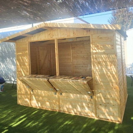 Chiosco di legno Mateo, 17 mm, 303x199 cm, 6m² | M150