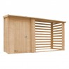 Capannone con legnaia 19 mm, 344x130 cm, 4,47m²