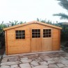 Casetta di legno Vallauris 34 mm, 400 x 400 cm, 15.84 m²