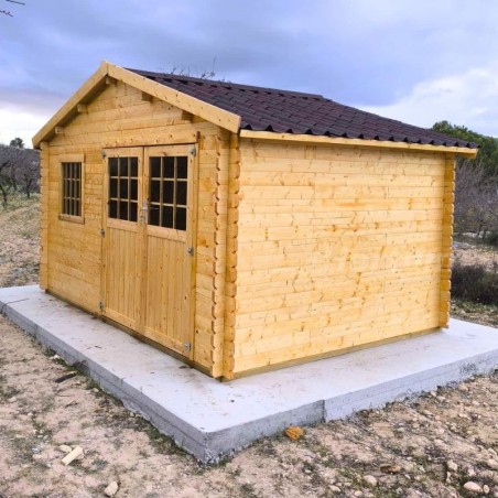 Casetta di legno Torcal. 34 mm, 4 x 3 m. 12 m²