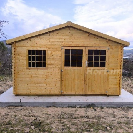 Casetta di legno Torcal. 34 mm, 4 x 3 m. 12 m²