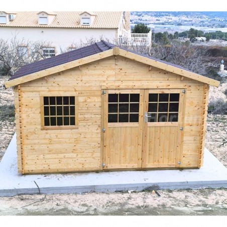 Tegola Bituminosa - Color Rosso - Casetta di legno Torcal 4x3m