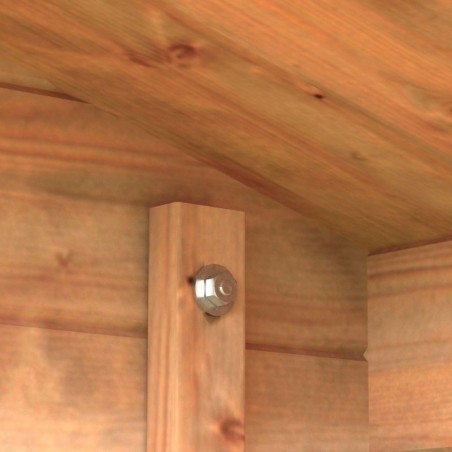 Casetta Arisa impregnata, 28mm, 250 x 250 cm. 6,25m²