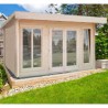 Casetta da giardino Carla. 34mm, 408x268 cm. 10,9 m² - Tetto plano