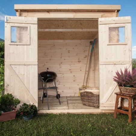 Casetta di legno Birba. 19mm, 200 x 200 cm. 4m²