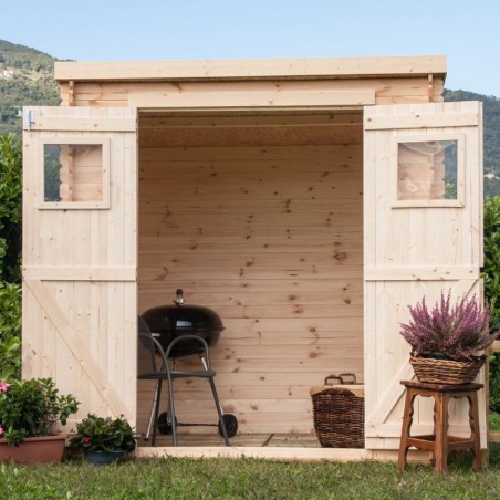 Casetta di legno Birba. 19mm, 200 x 200 cm. 4m²