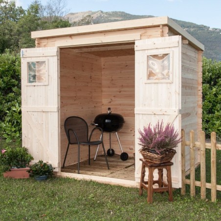 Casetta di legno Birba. 19mm, 200 x 200 cm. 4m²