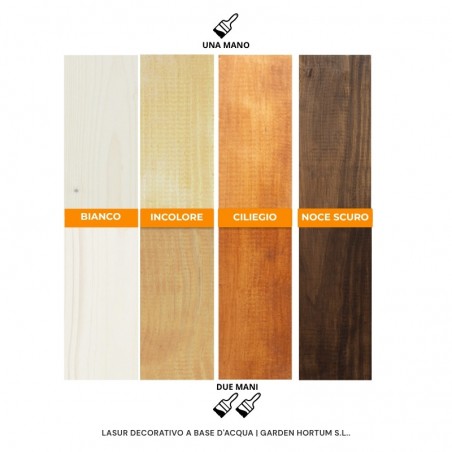 Lasur decorativo a base d'acqua | Garden Hortum S.L. (5 L)