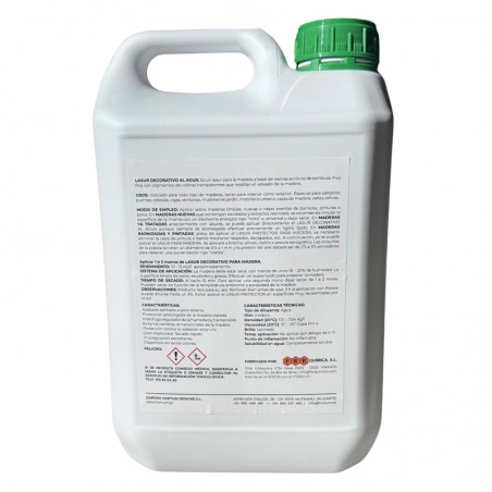Lasur decorativo a base d'acqua | Garden Hortum S.L. (5 L)